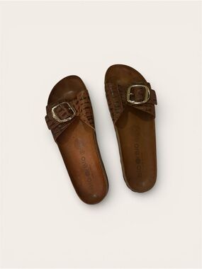 Birkenstock‑style leather Sandals – Made in Spain – Size 40